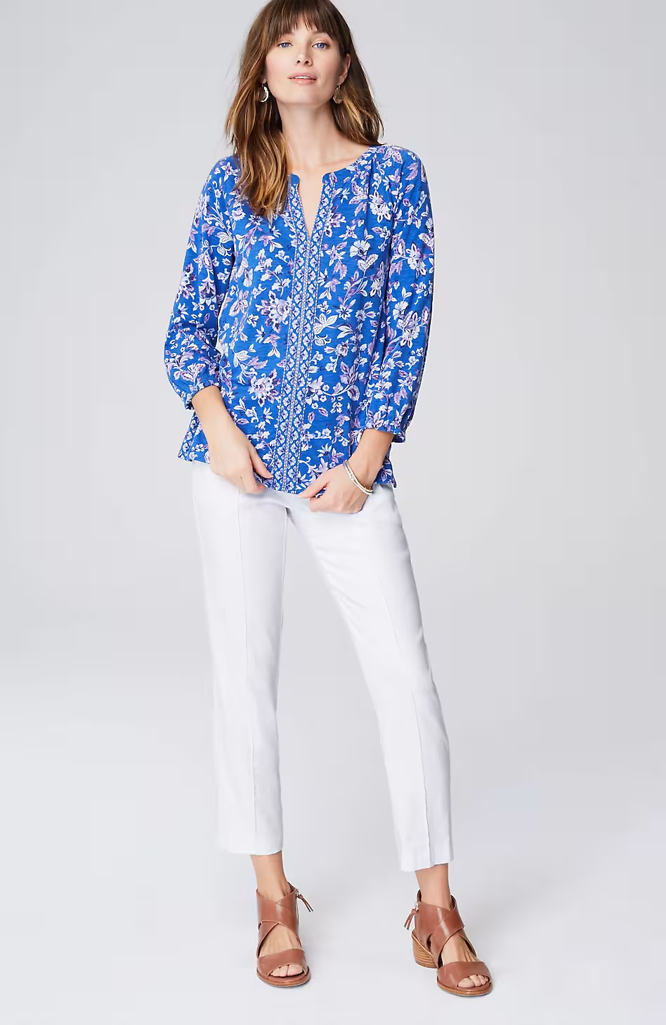 Pintucked Linen-Stretch Slim-Leg Pants