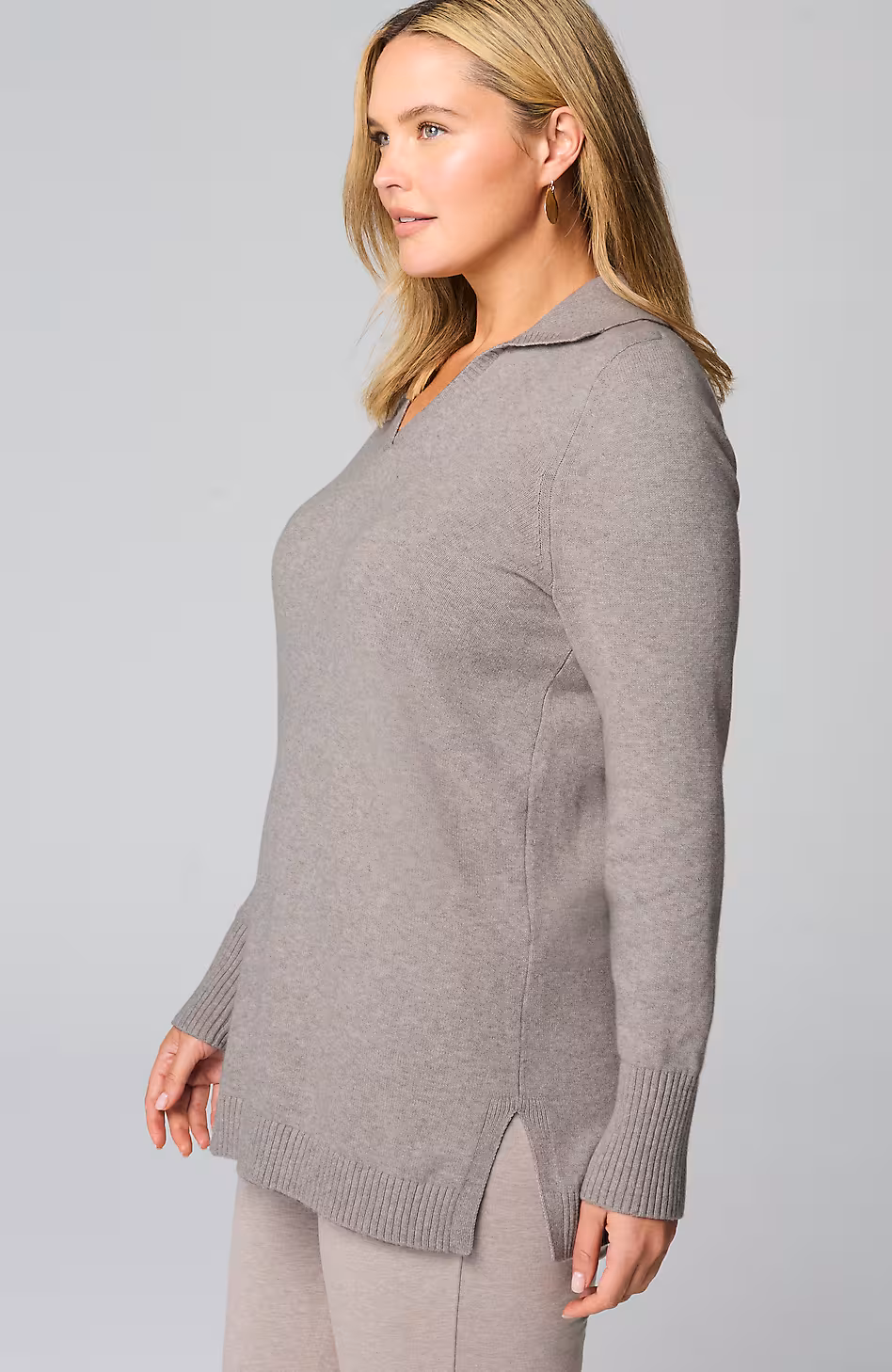 Pure Jill Collared Sweater Tunic