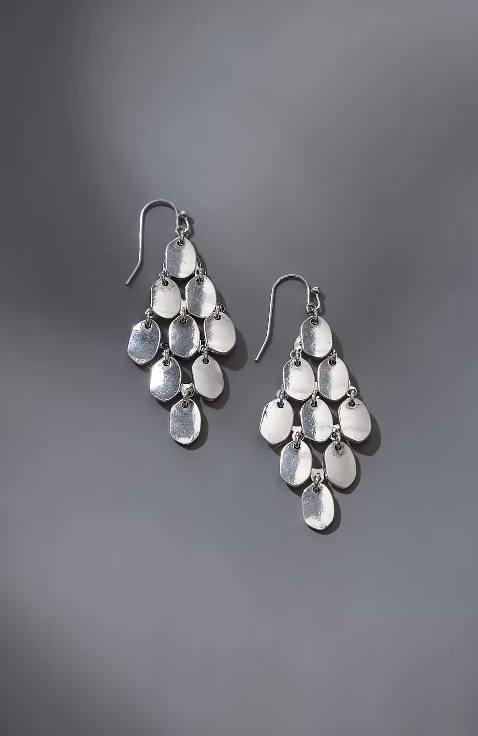 Silvertone Metals Chandelier Earrings