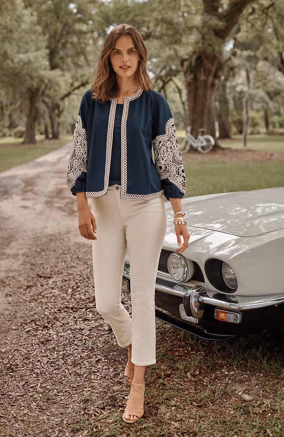 High-Rise Demi-Boot Ankle Jeans