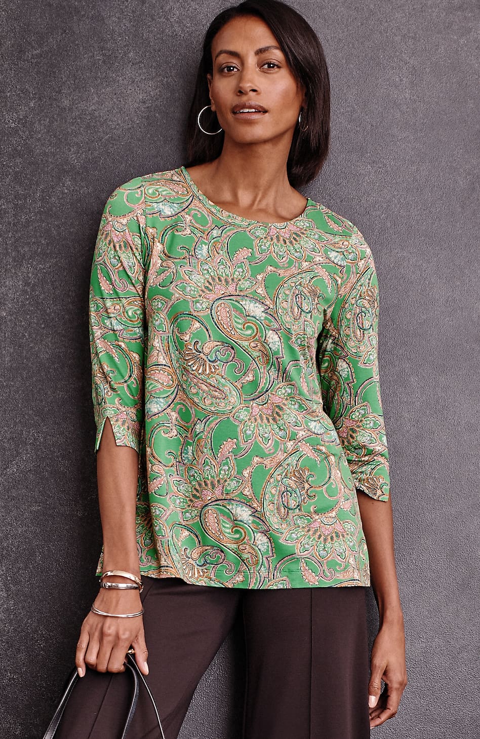 Wearever Ballet-Sleeve Crew-Neck Top