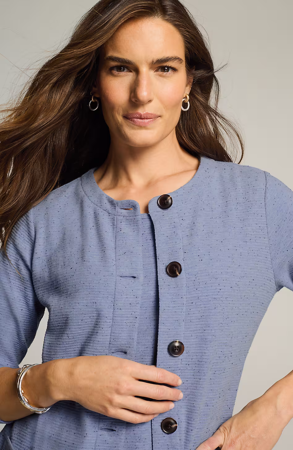 Wearever Ottoman Button-Down Jacket