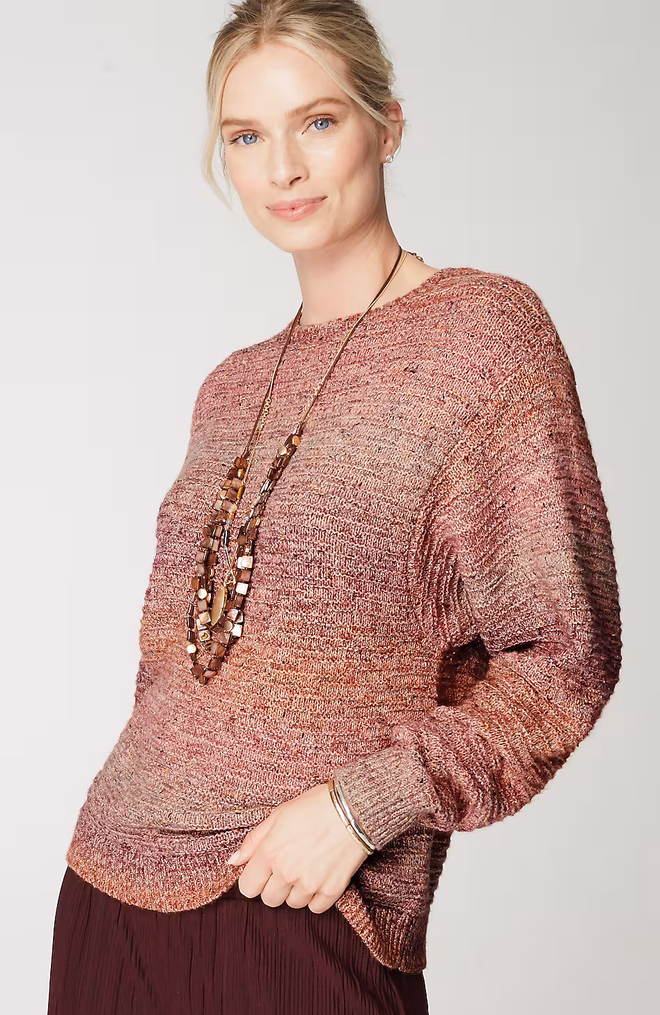 Pure Jill Multicolored Knit Sweater