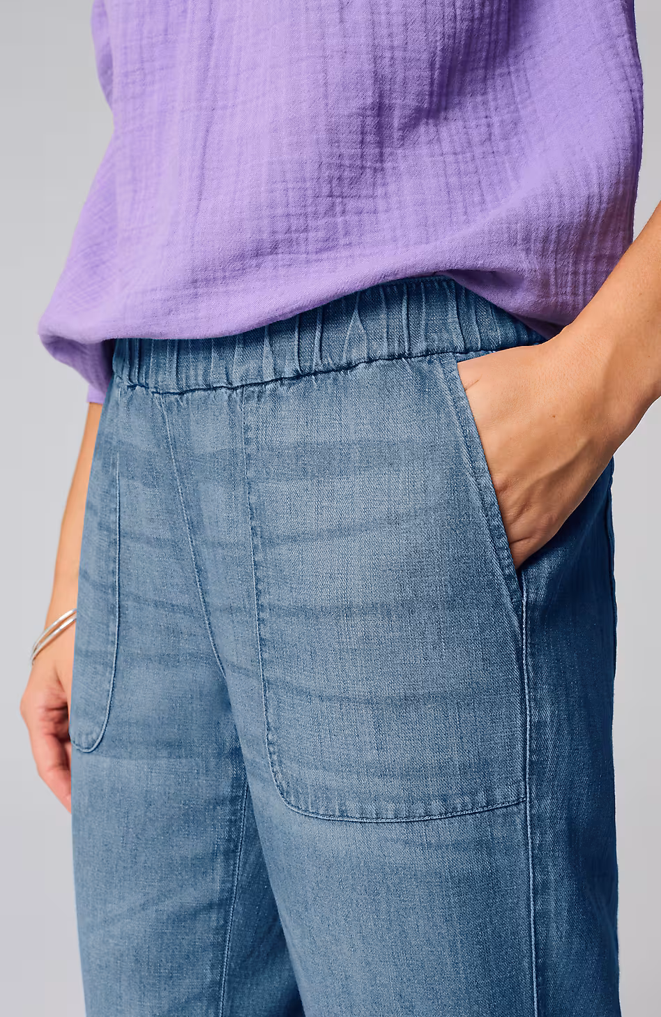 Indigo Wide-Leg Pants