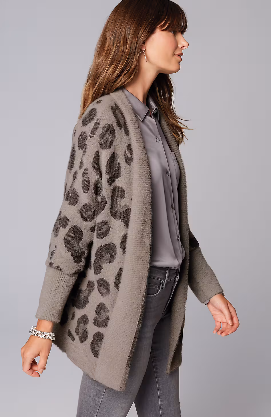 Leopard-Pattern Cardi