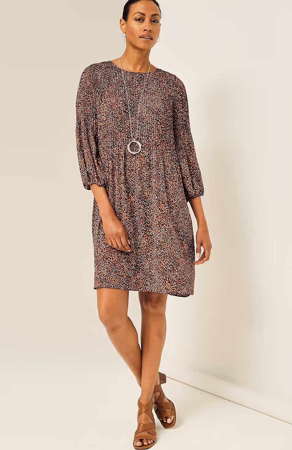 Wearever Sunburst-Pleated Dress