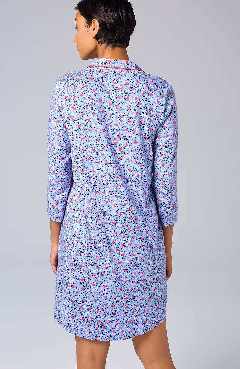 Sleep Ultrasoft Piped Button-Front Shirt