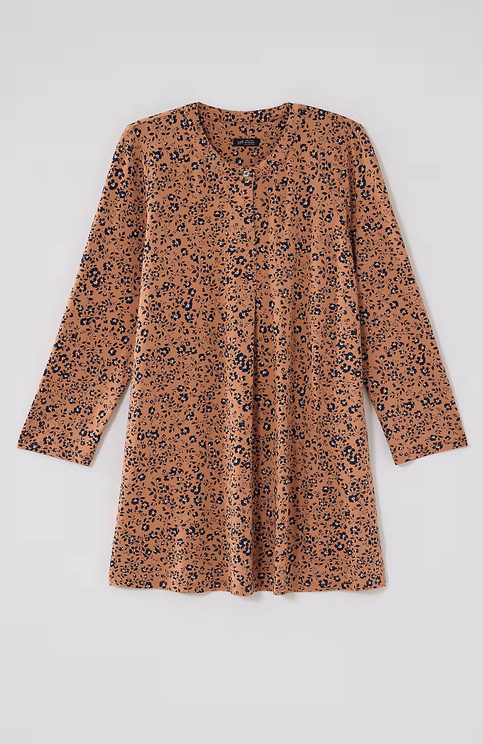 Wearever 3/4-Sleeve Split-Neck Tunic