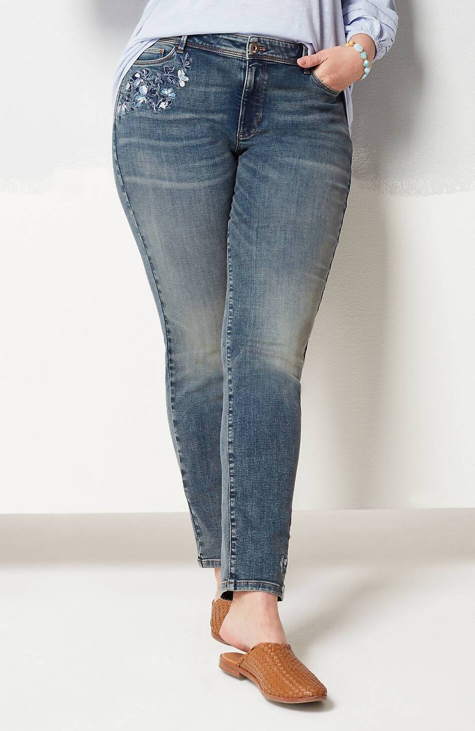 Authentic Fit Slim-Leg Jeans