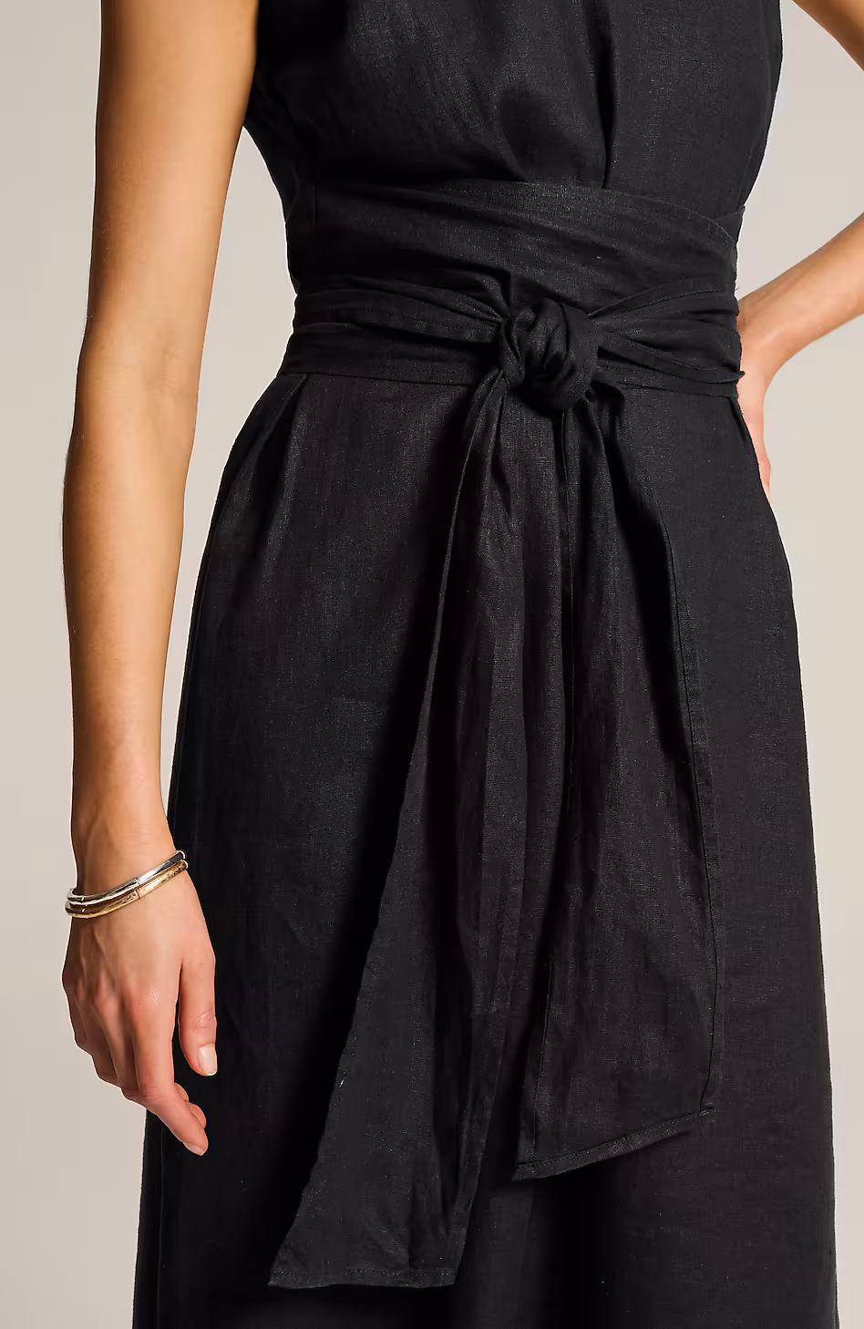 Pure Jill Linen Tie-Waist Maxi