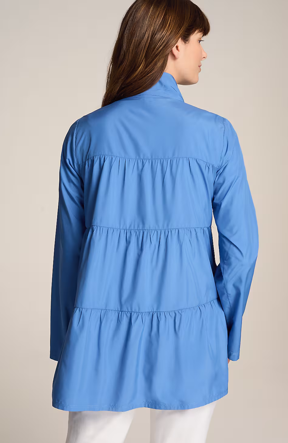 Fit Water-Repellent Tiered Anorak