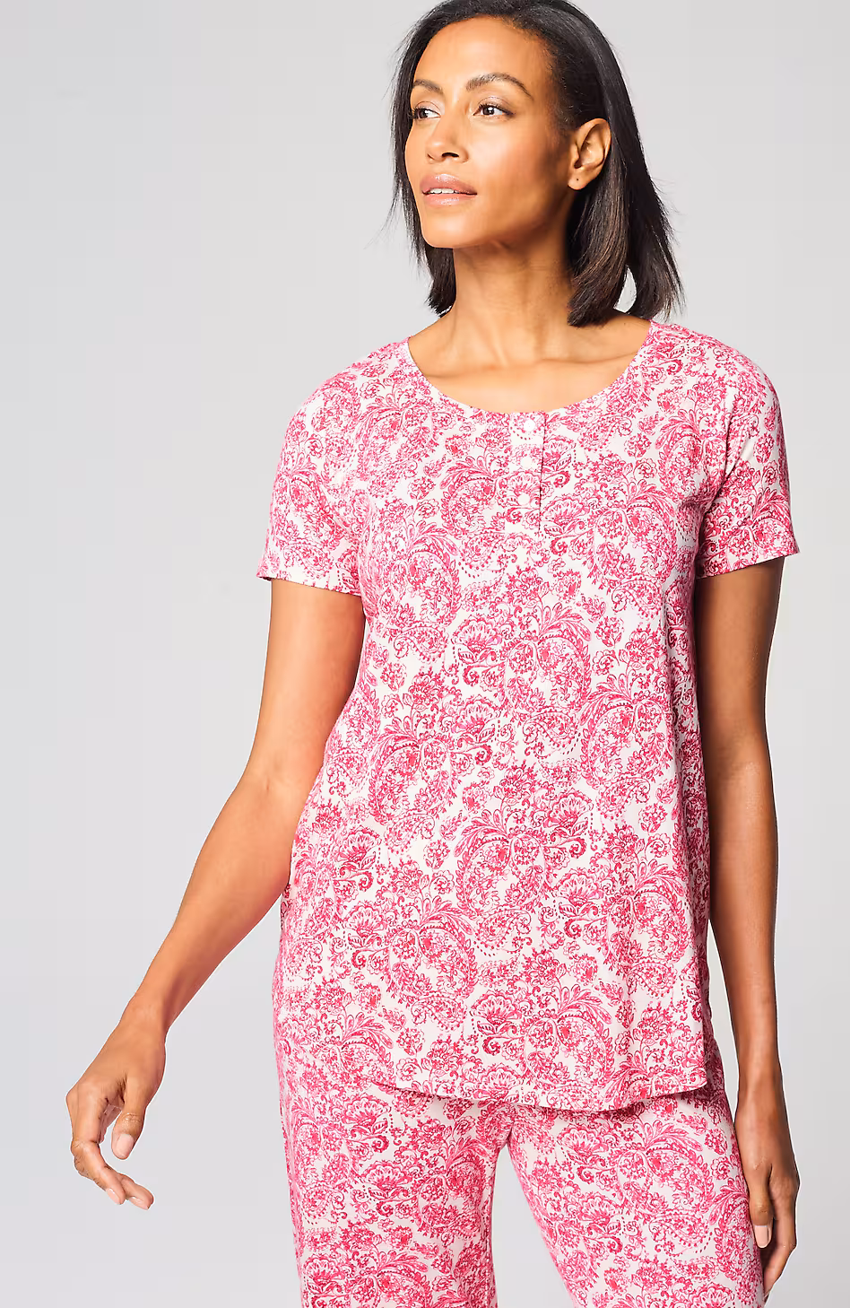 Sleep Ultrasoft Short-Sleeve Henley