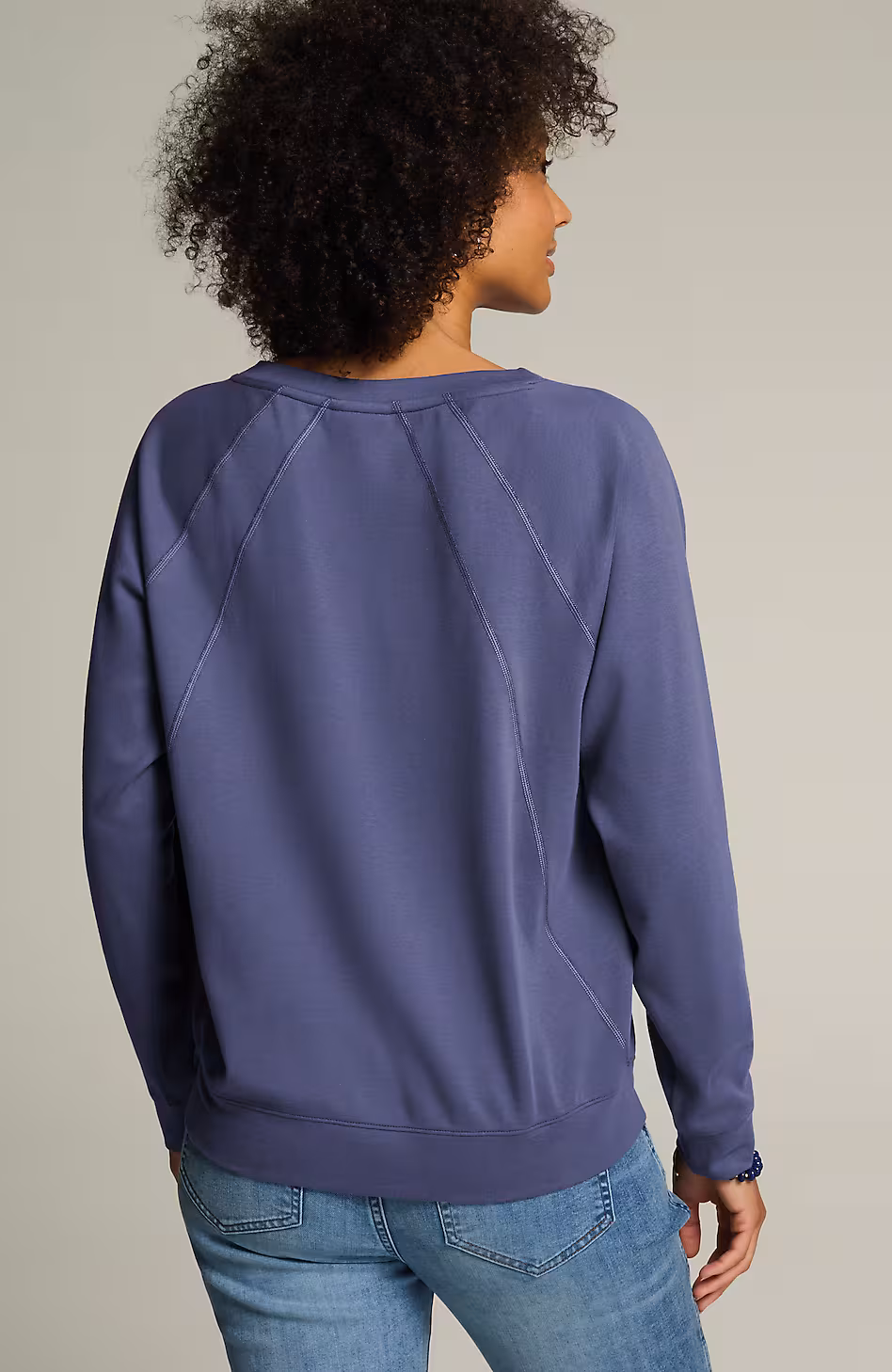 Brushed Soft-Luxe Seamed Top