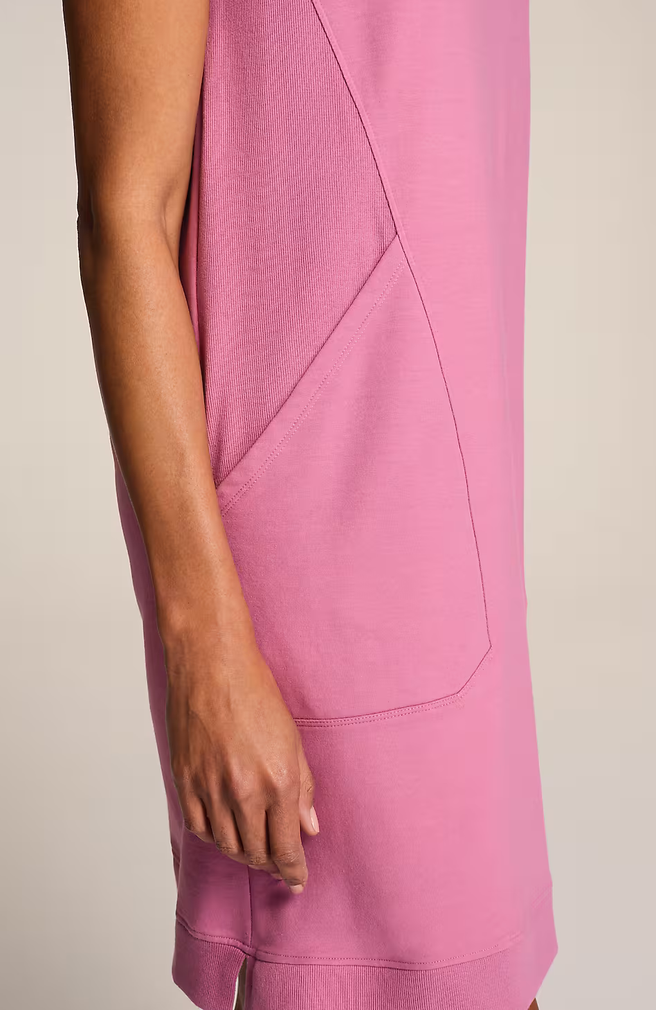 Fit Elevate Terry Seamed Pocket Dress