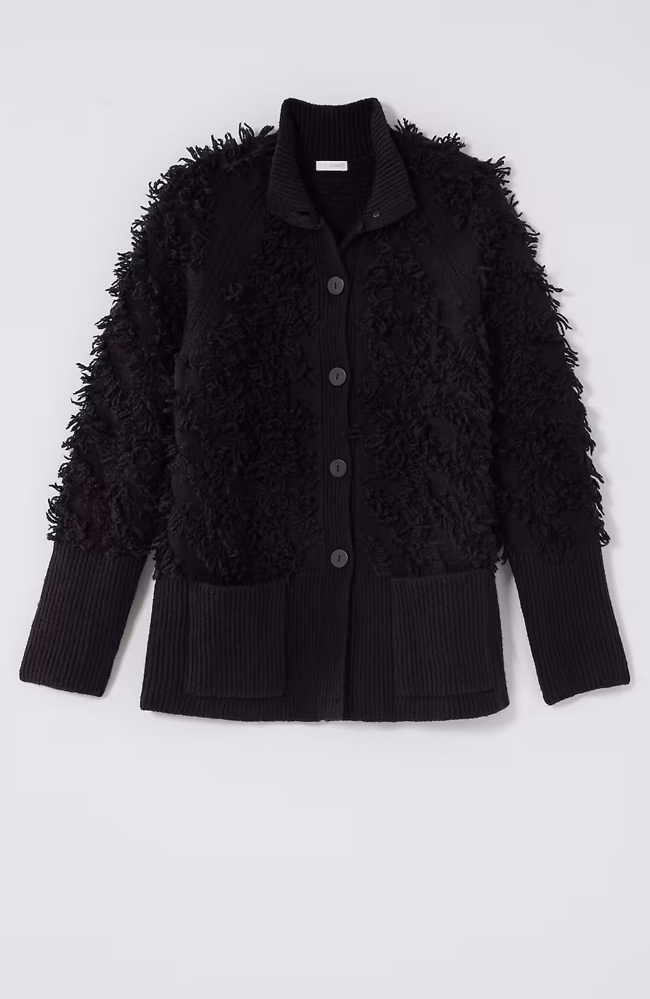 Pure Jill Textured Fringe Cardi