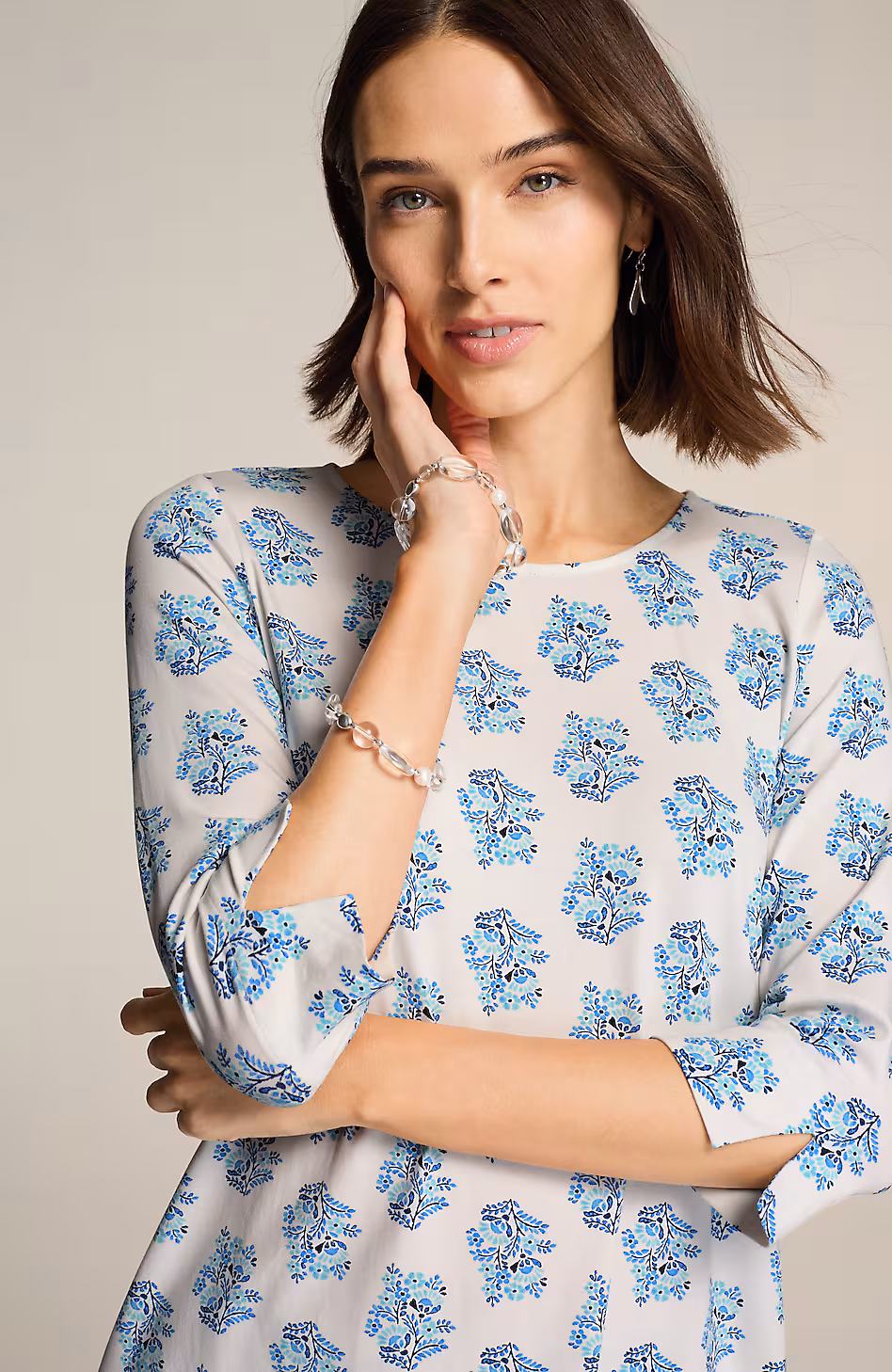 Wearever Ballet-Sleeve Crew-Neck Top