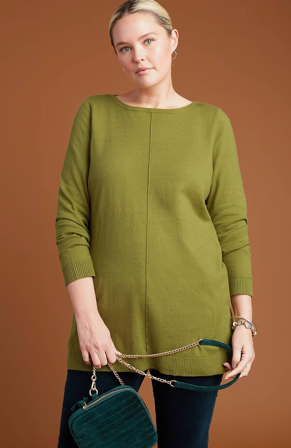 Pintucked Sweater-Tunic
