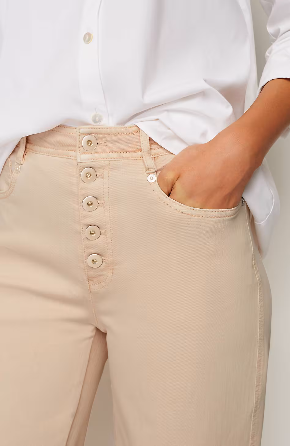 High-Rise Button-Fly Jeans