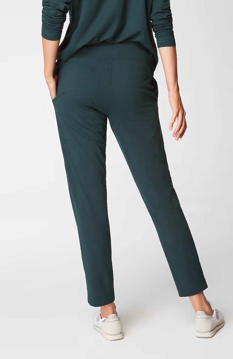 Fit Supreme-Stretch Pintucked Slim-Leg Pants