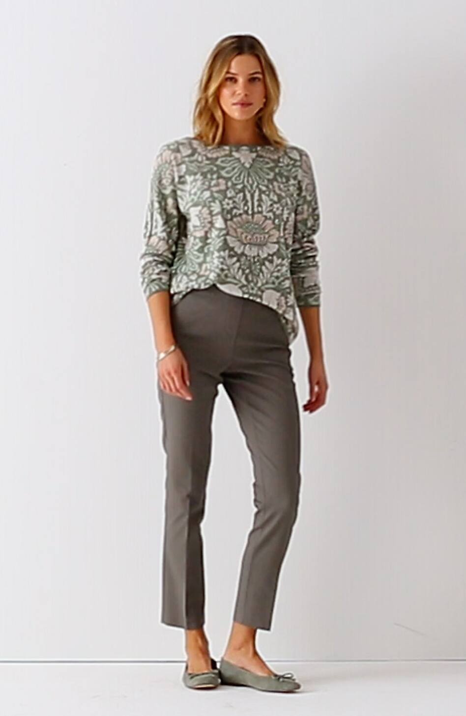 Versatile Cotton-Stretch Slim-Leg Pants