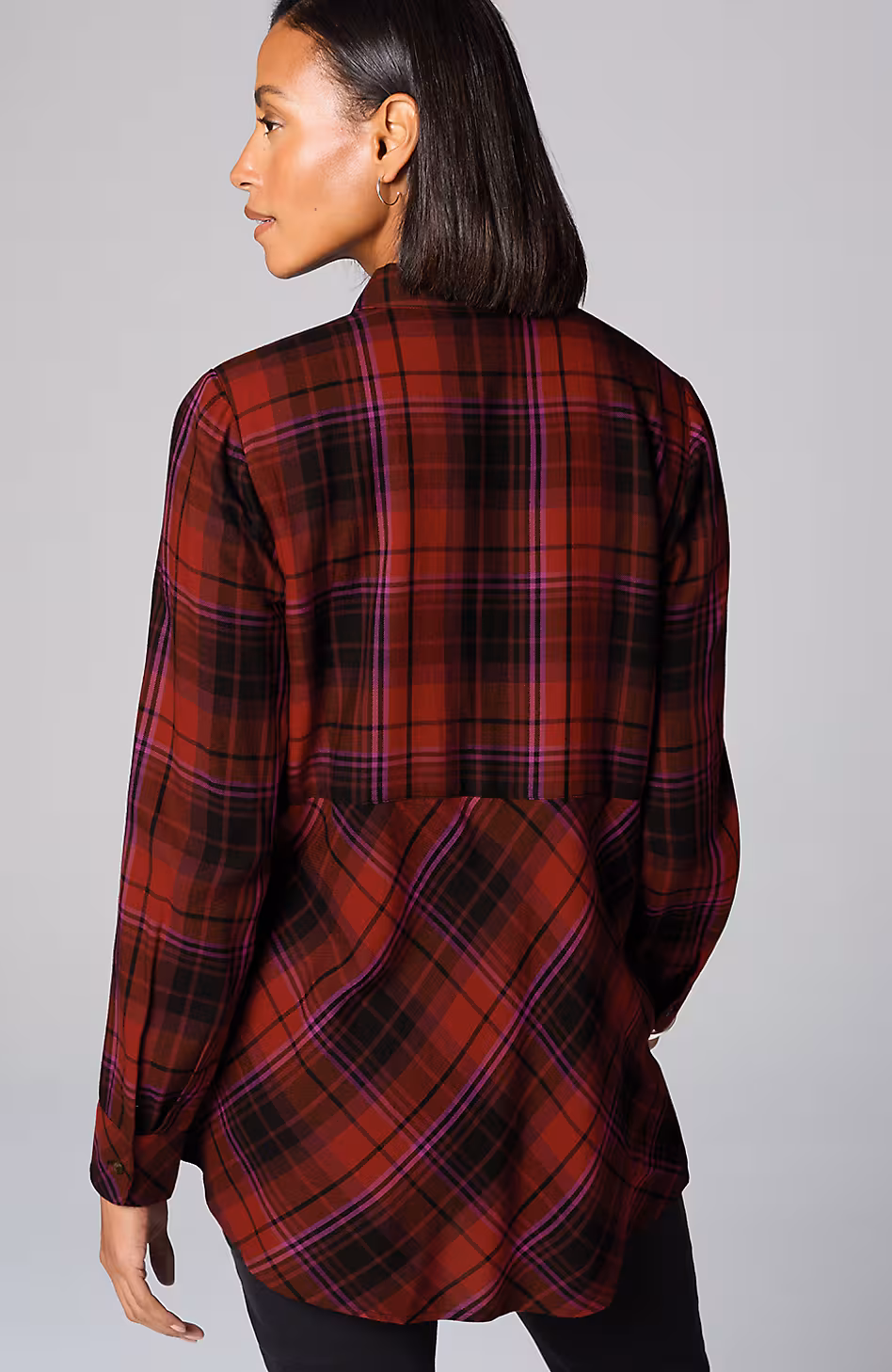 Soft Plaid Tunic
