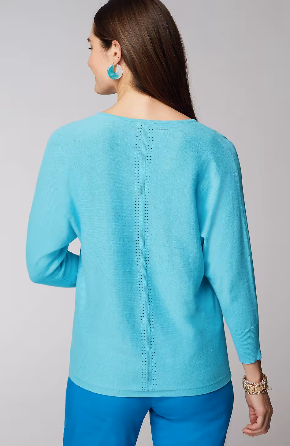 V-Neck Dolman Pullover Sweater