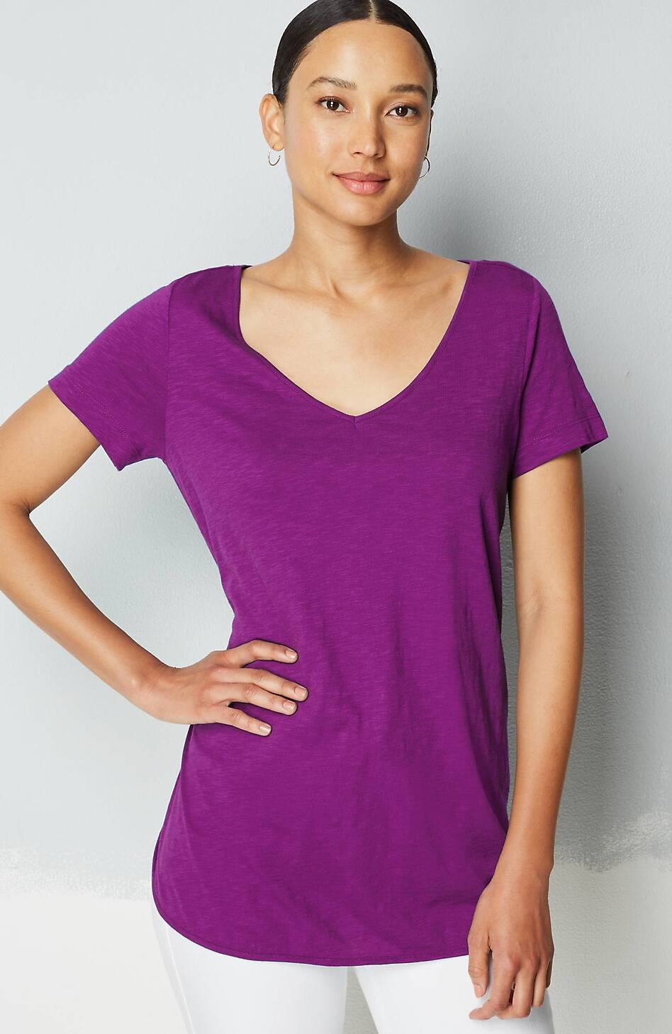 Cotton And Tencel™ Modal Shirttail Tunic