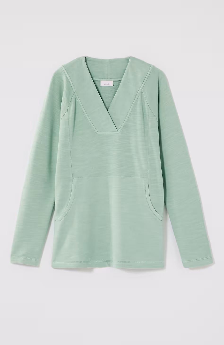 Pure Jill Tea-Dyed Front-Pocket Top