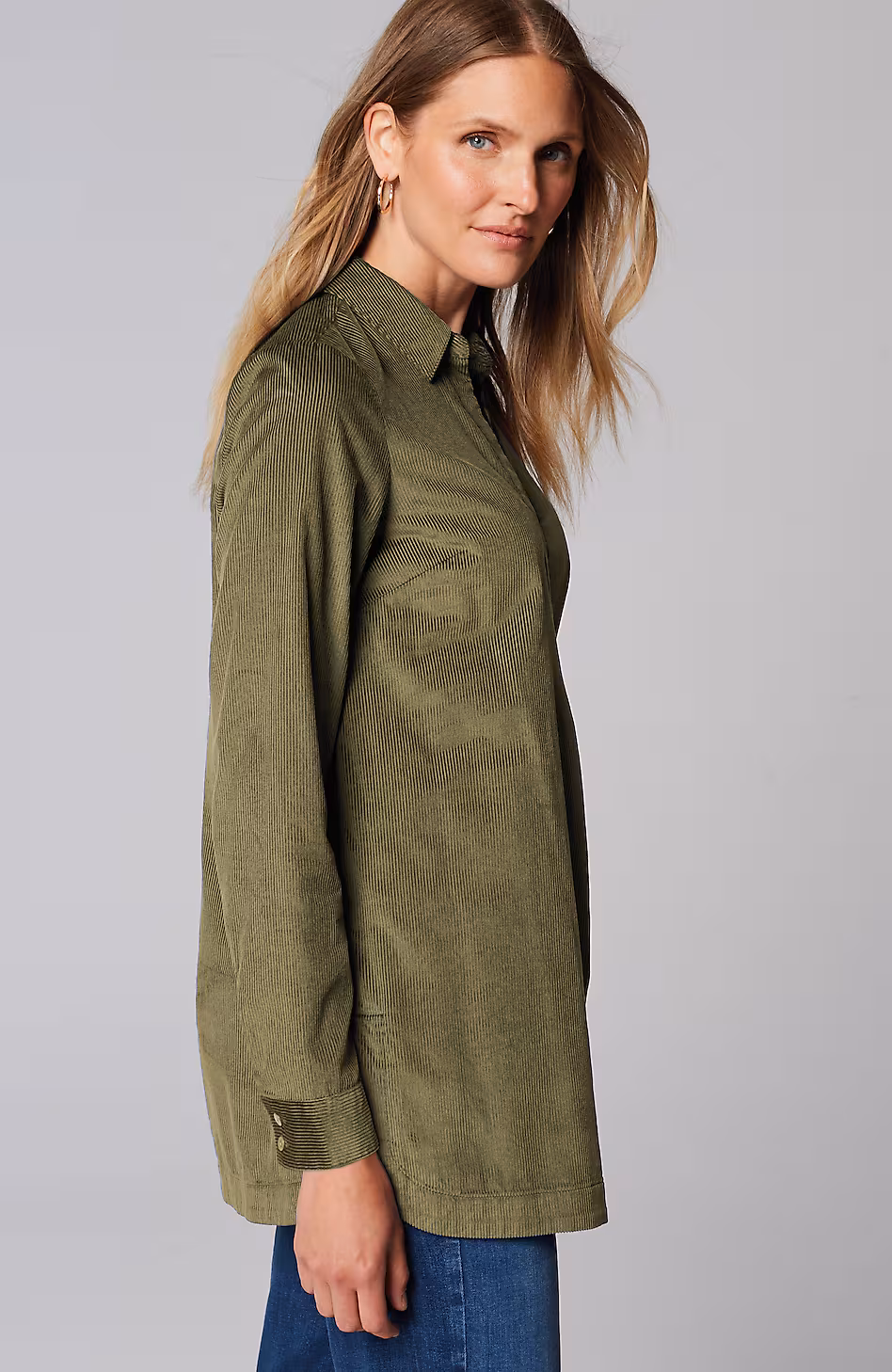 Corduroy A-Line Tunic