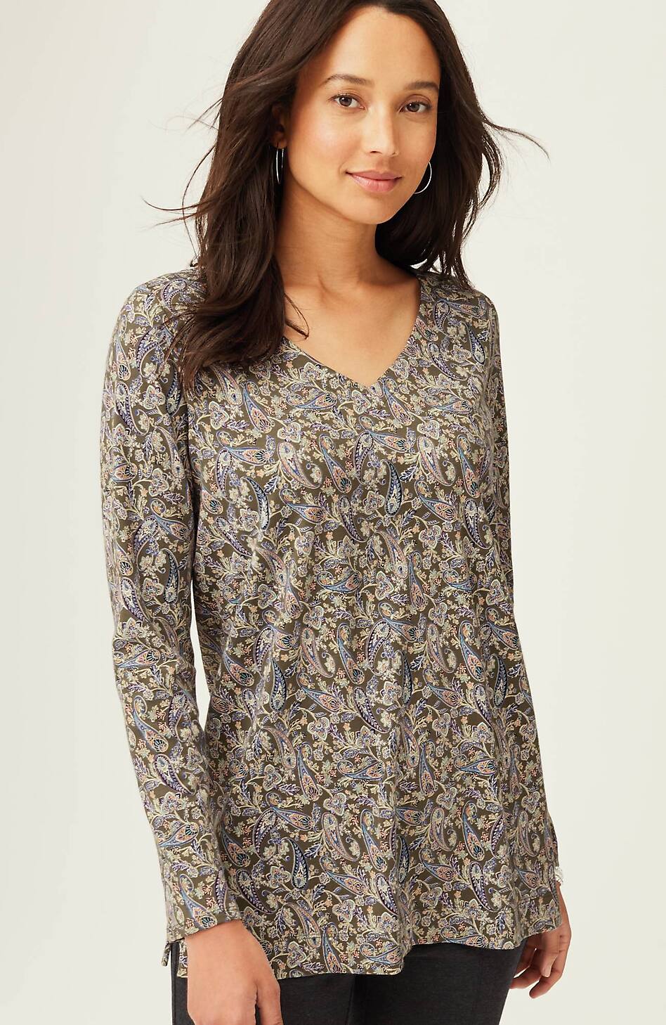 Simply Supima® Side-Slit Tunic