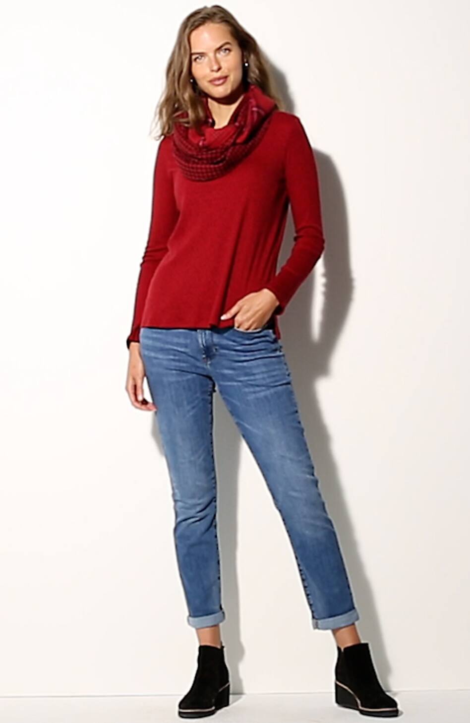 Pintucked Sweater-Tunic