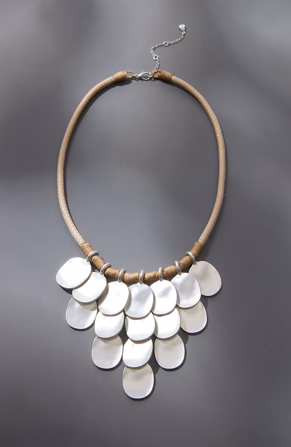 Silvertone Metals Statement Necklace