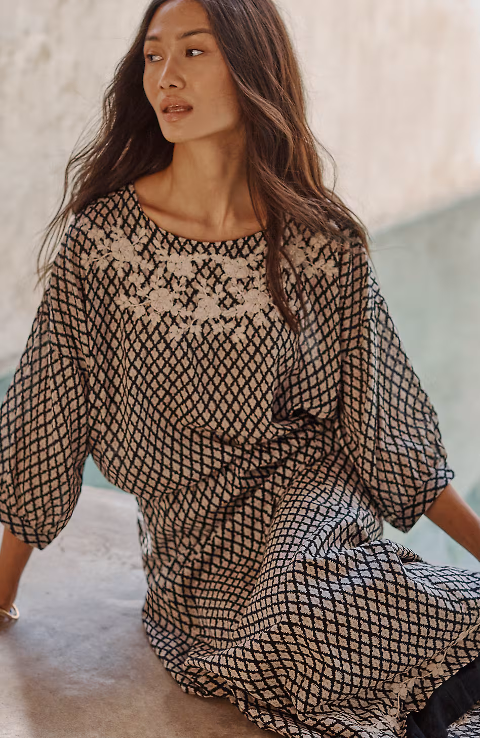 Pure Jill Hand-Embroidered Top