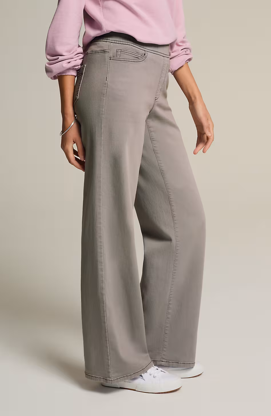Pure Jill Soft Wide-Leg Jeans