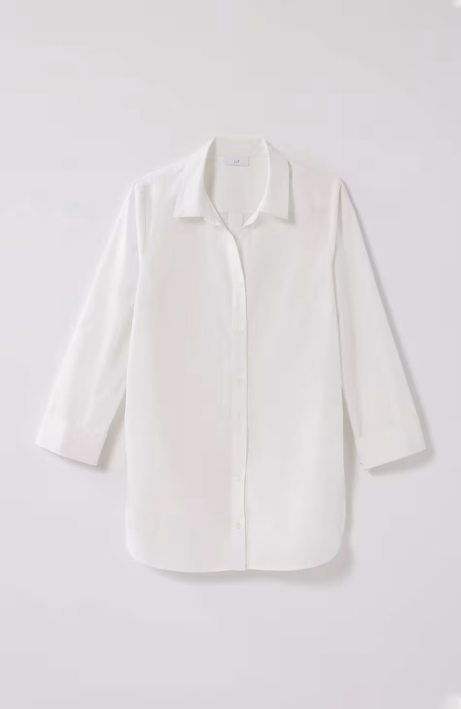 Side-Button Stepped-Hem Tunic