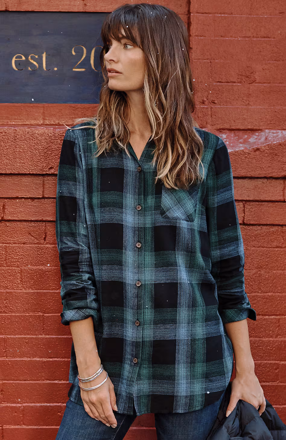 Soft Plaid Tunic