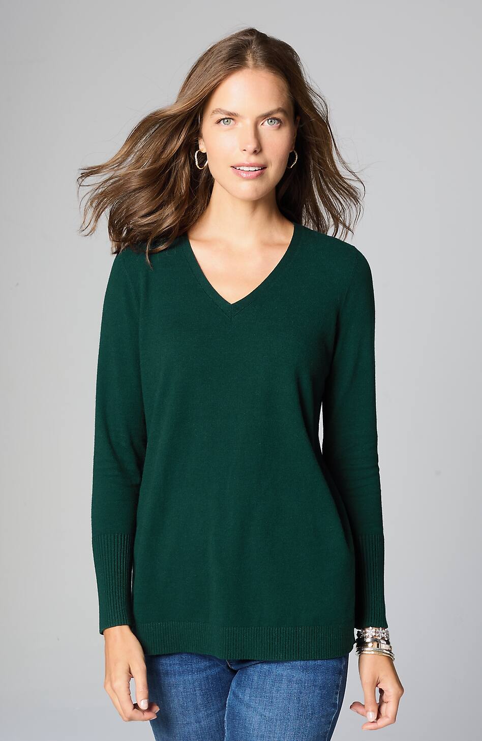 V-Neck Sweater Tunic