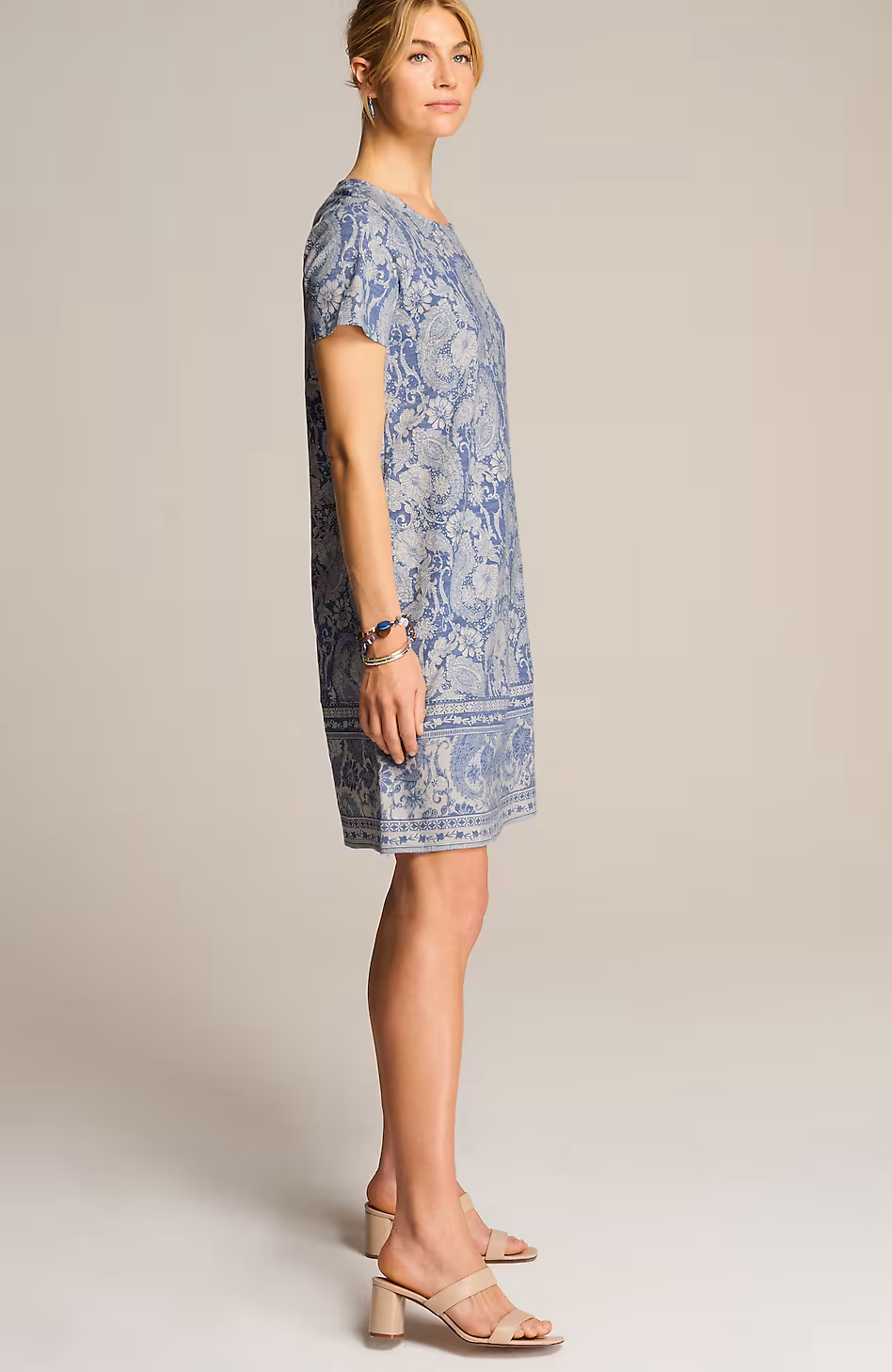 Pure Jill Slub-Knit Dress