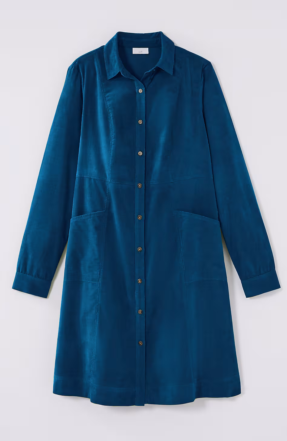 Soft Cord Shirtdress