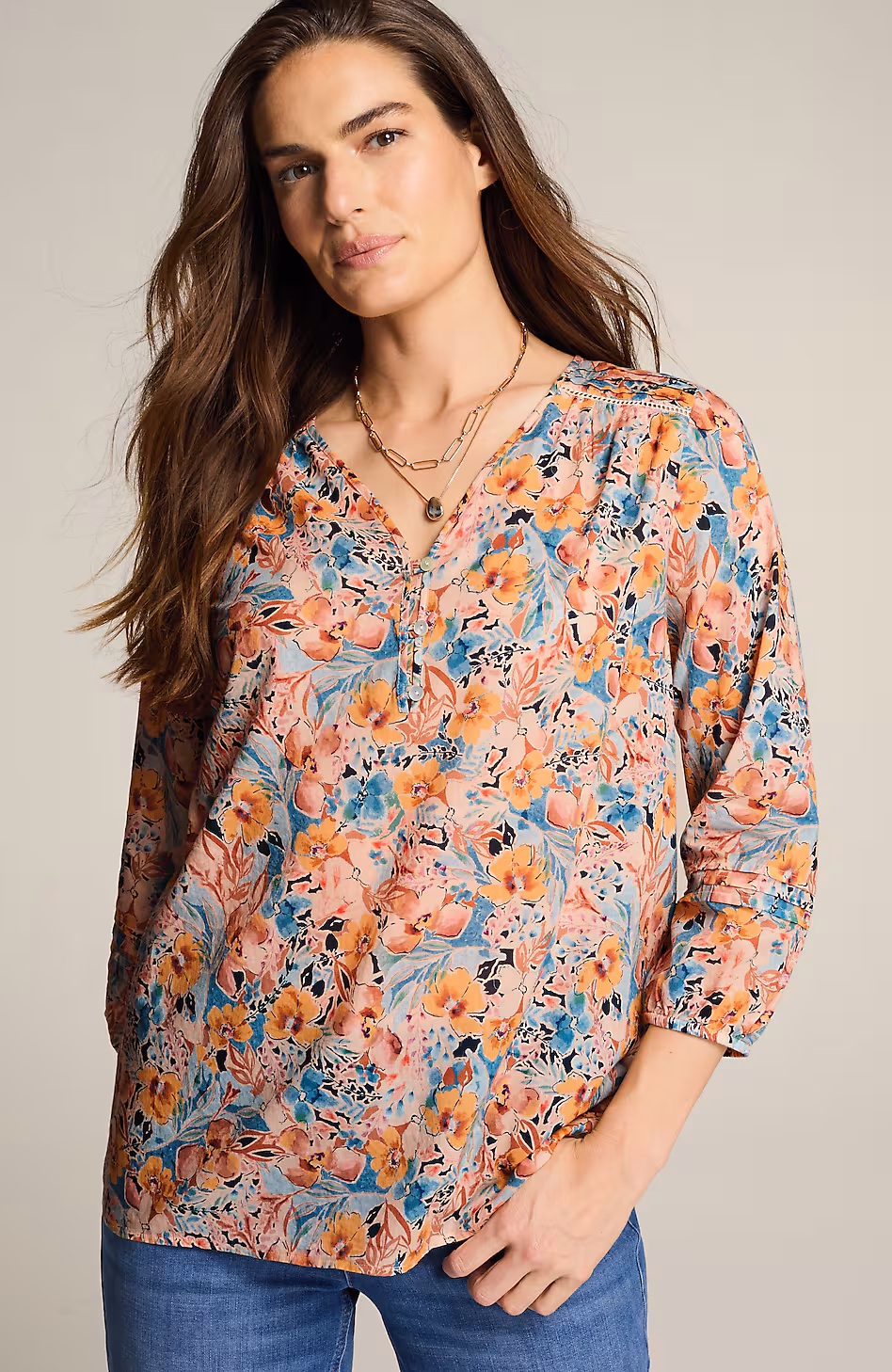 Pintucked Cotton Voile Top