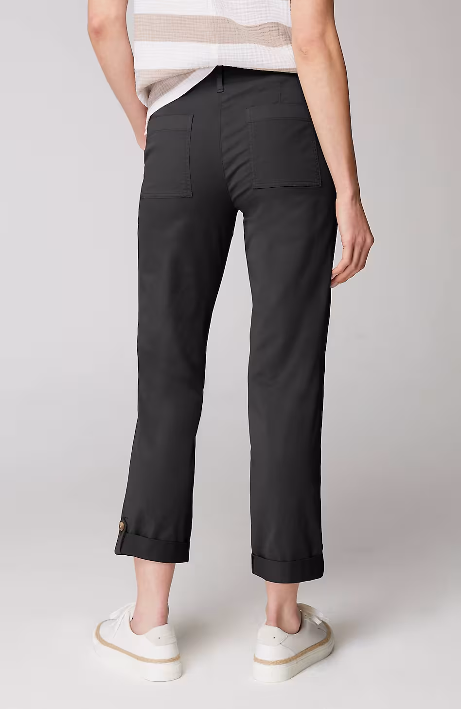 Pima-Stretch Straight-Leg Chino Pants