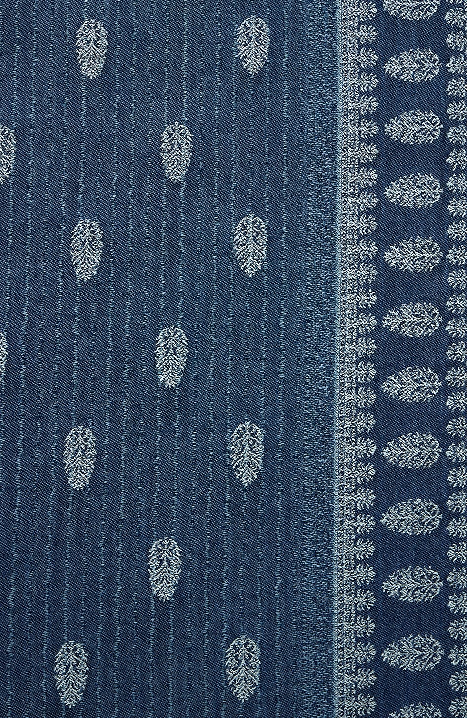 Indigo Jacquard Scarf