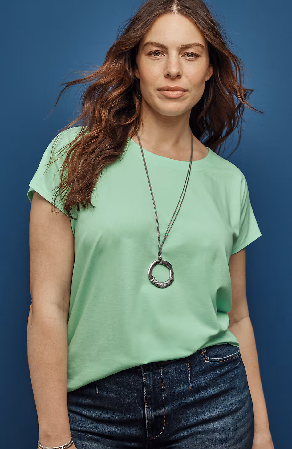 Luxe Supima® Scoop-Neck Tee