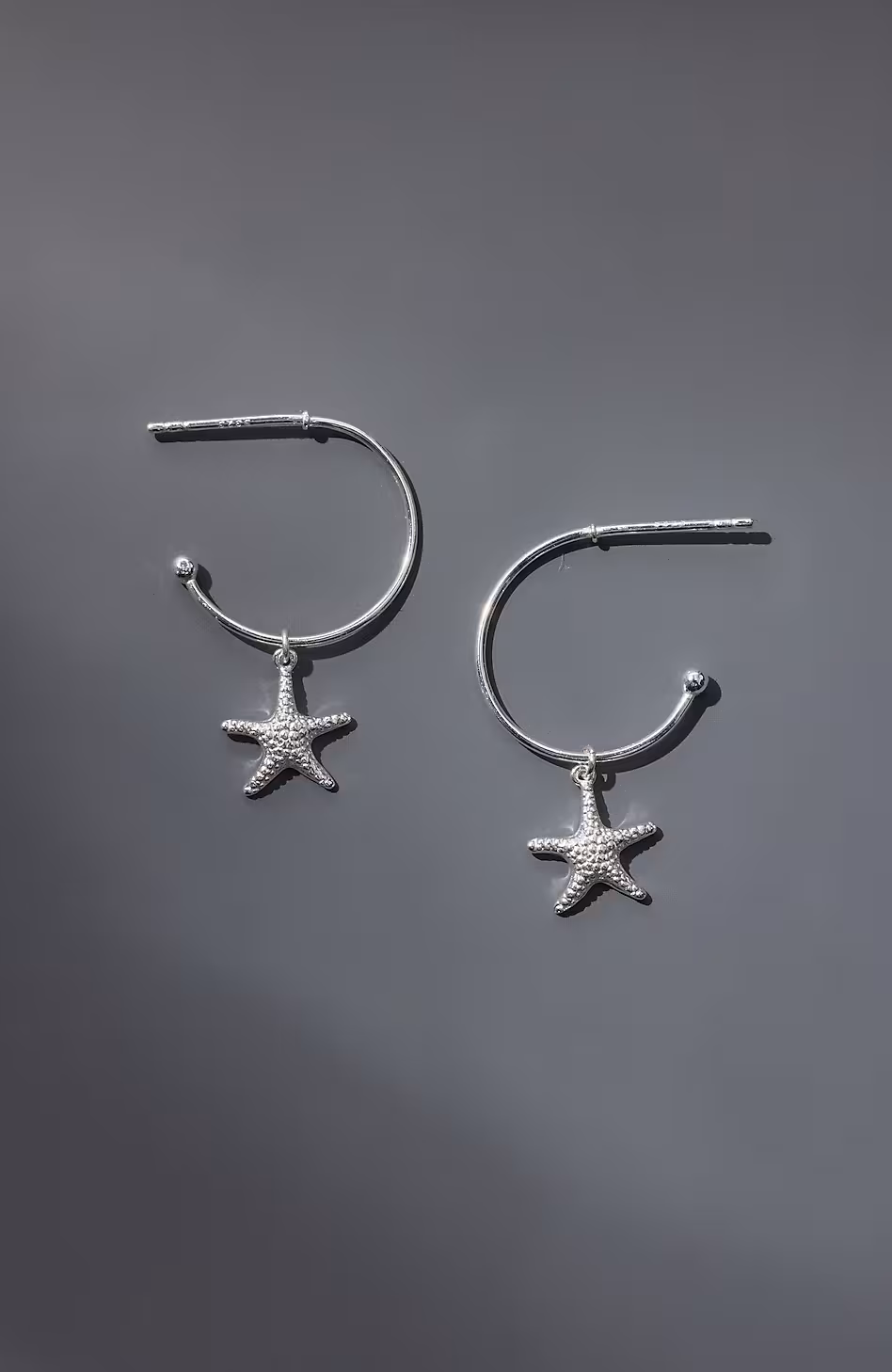 Sterling Silver Starfish Earrings