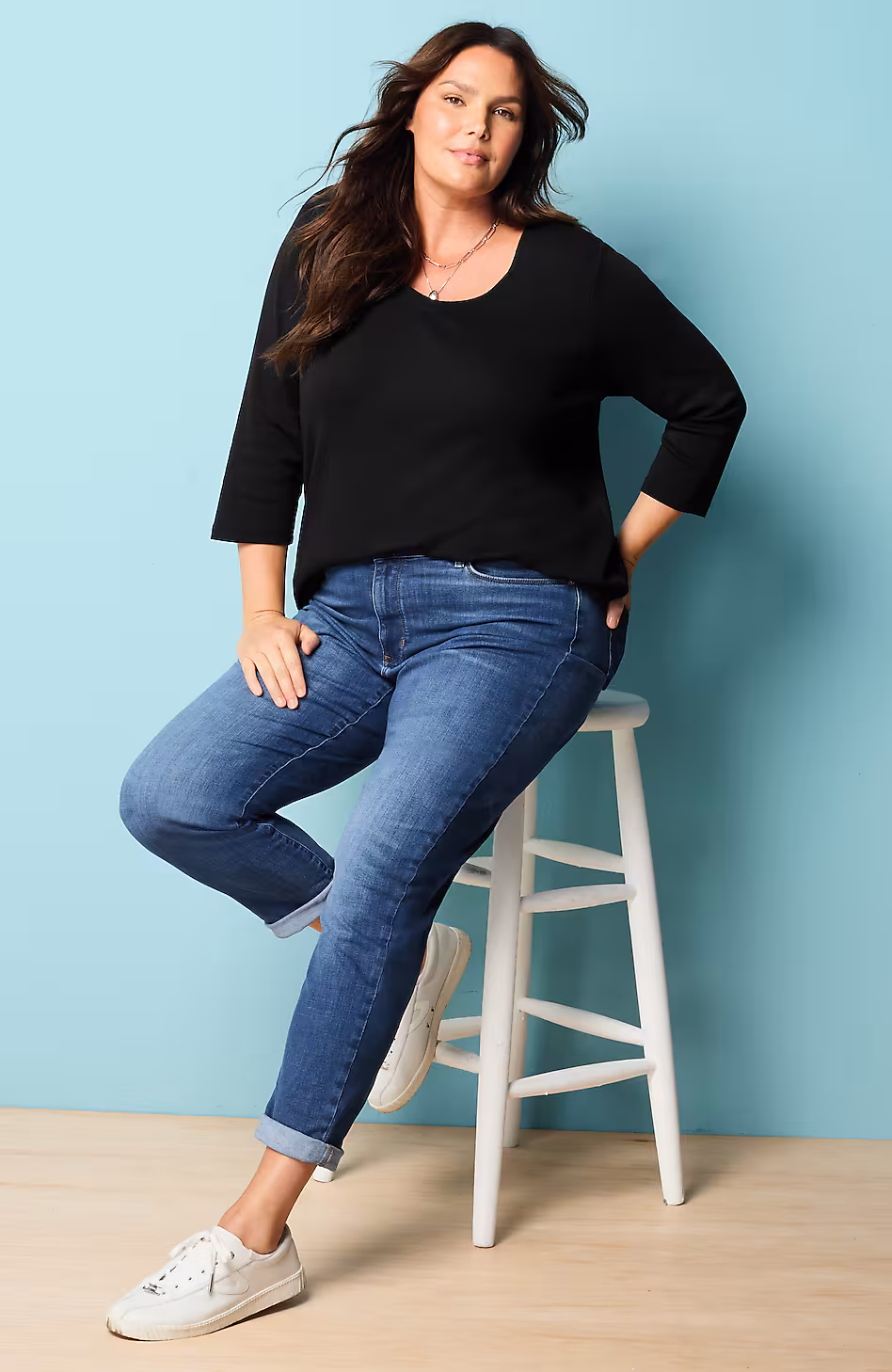 Pure Jill Ballet-Sleeve Tunic