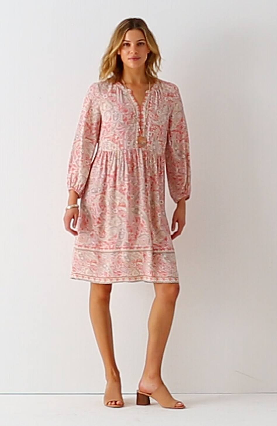 A-Line Peasant Dress