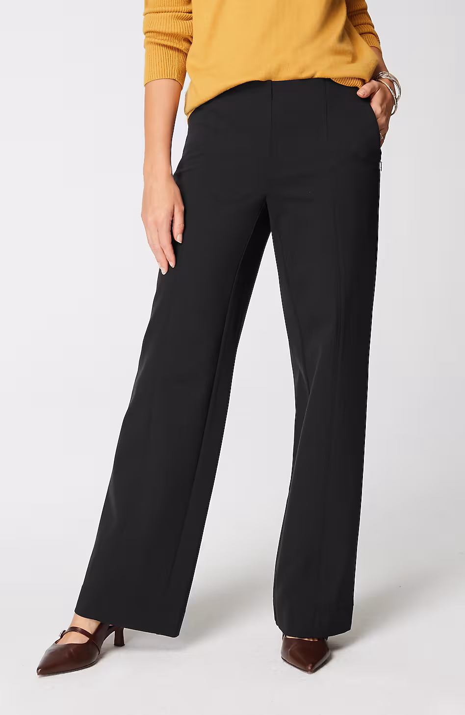 Ponte Wide-Leg Pants