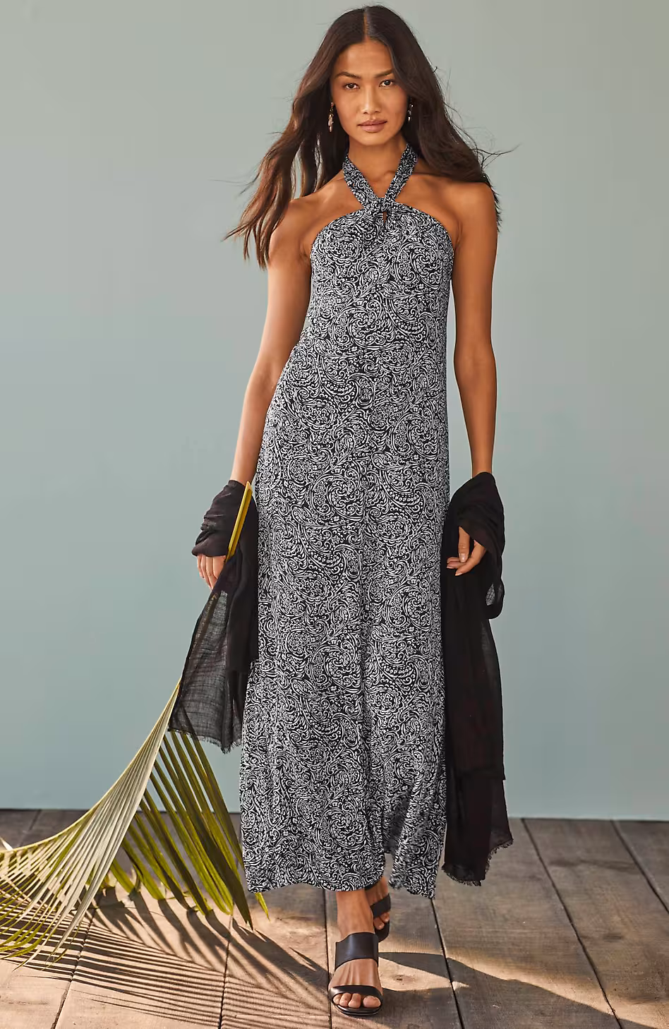 Twisted-Halter Dress