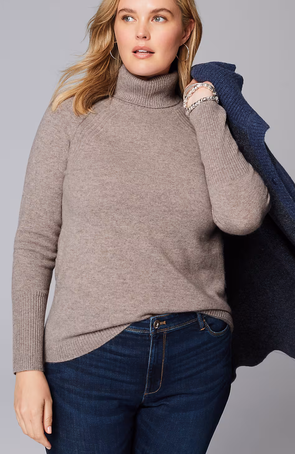 Cashmere Cowl-Neck Sweater