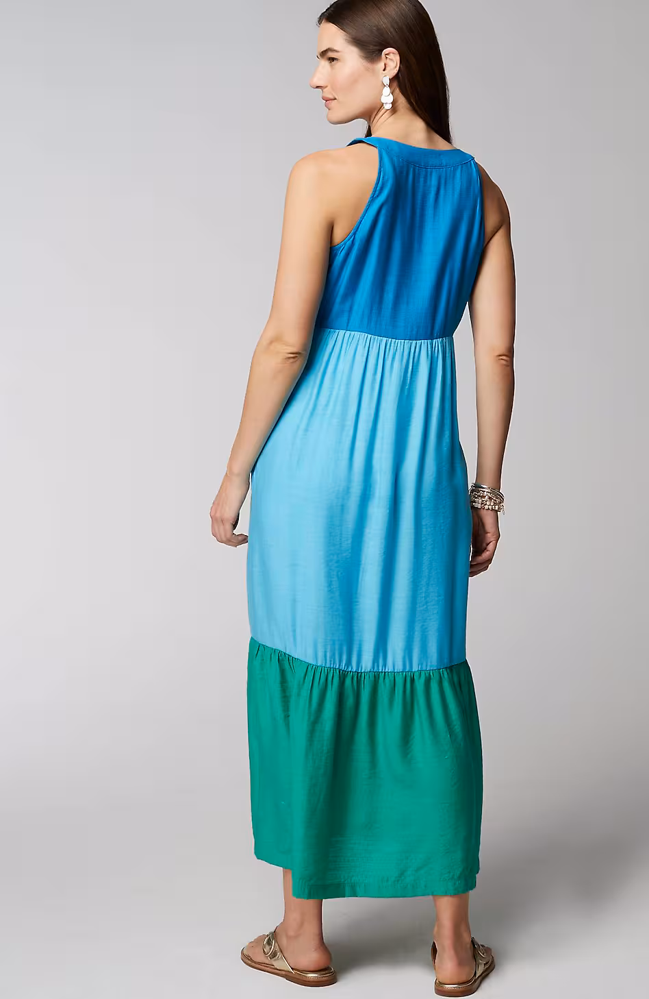 Color-Block Maxi Dress